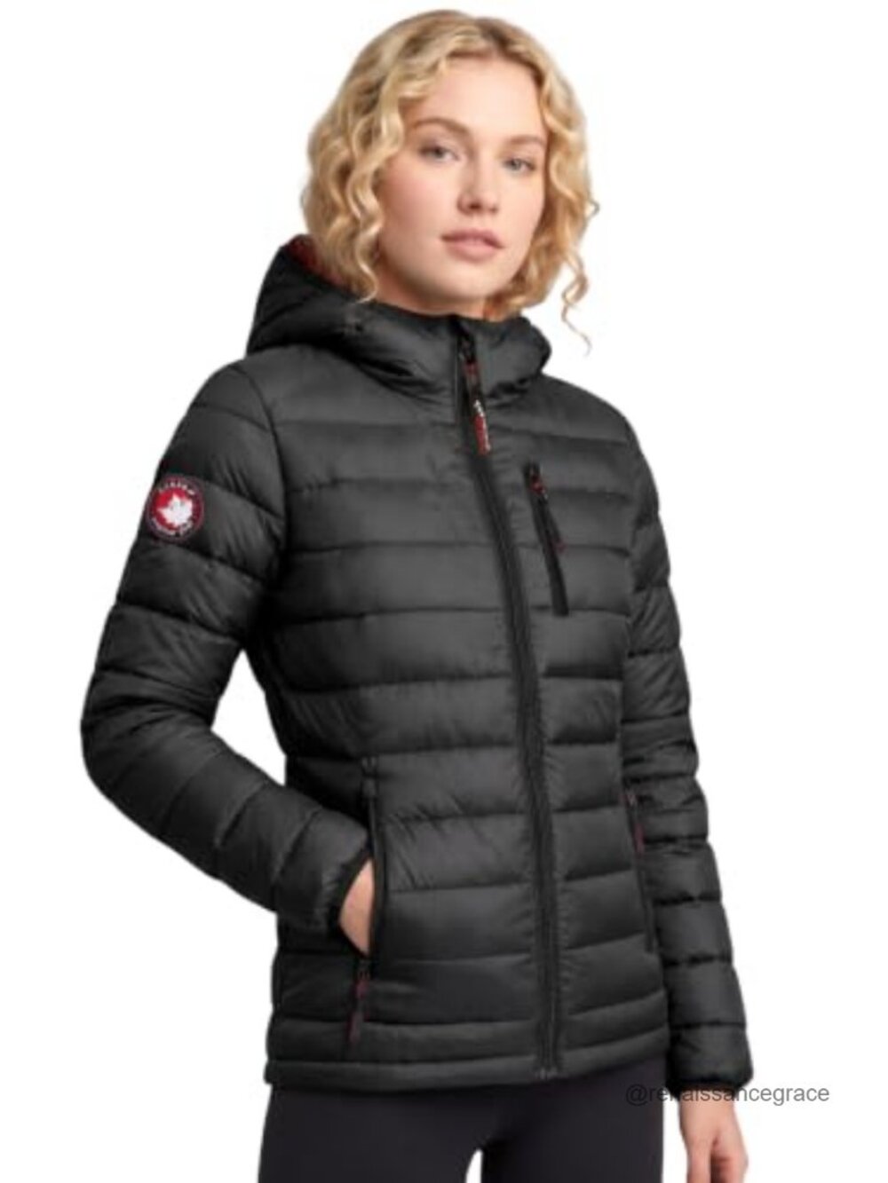 Packable Lightweight Quilted Nylon Puffer Jacket Winter Coat